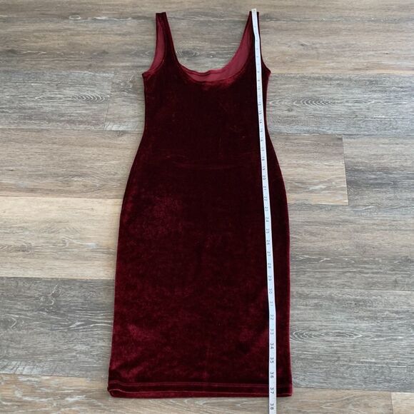 Pull&Bear velvet bodycon tank dress sz small - Picture 4 of 9